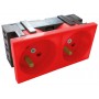 Alantec PZ02K socket-outlet Red