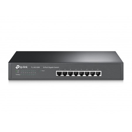 TP-Link TL-SG1008 switch de rede Não-gerido Gigabit Ethernet (10 100 1000) Preto