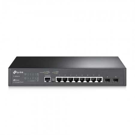 TP-Link JetStream TL-SG3210 switch de rede Gerido L2 L3 Gigabit Ethernet (10 100 1000) 1U Preto