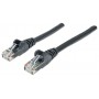 Intellinet Network Patch Cable, Cat6, 3m, Black, CCA, U/UTP, PVC, RJ45, Gold Plated Contacts, Snagless, Booted, Lifetime Warran