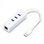 TP-Link UE330 base & duplicador de portas Com fios USB 3.2 Gen 1 (3.1 Gen 1) Type-A Branco