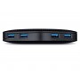 TP-Link UH400 hub de interface USB 3.2 Gen 1 (3.1 Gen 1) Type-A 5000 Mbit s Preto