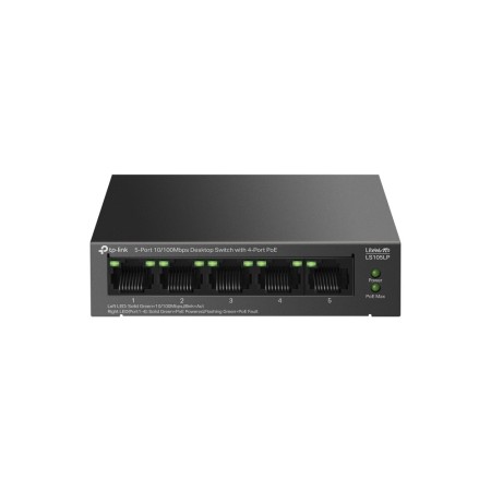 TP-Link LiteWave LS105P Non gestito Fast Ethernet (10 100) Supporto Power over Ethernet (PoE) Nero