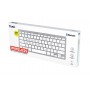 Trust 24651 teclado Universal Bluetooth QWERTY Inglês (Estados Unidos) Prateado