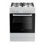 Beko FSE62120DW fogão Fogão independente Eléctrico Gás Preto, Branco