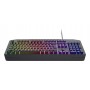 Trust GXT 836 Evocx teclado Jogos USB QWERTY Inglês (Estados Unidos) Preto