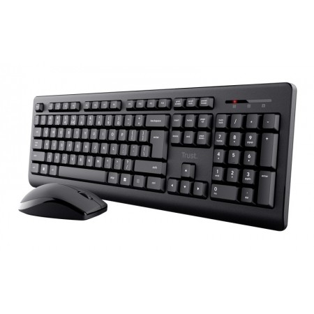 Trust Primo teclado Rato incluído Universal RF Wireless QWERTY Inglês (Estados Unidos) Preto