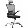 Topeshop FOTEL DORY SZARY office/computer chair Padded seat Mesh backrest