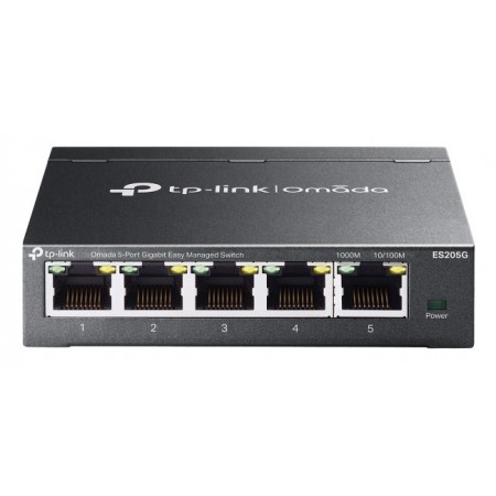 TP-Link Omada ES205G switch de rede Gerido Gigabit Ethernet (10 100 1000) Preto