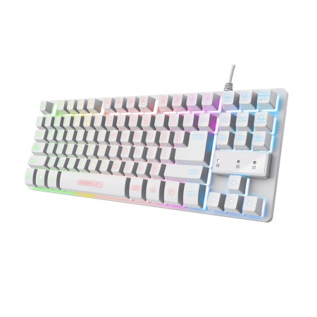 Trust GXT 833W THADO tastiera Gaming USB QWERTY Inglese US Bianco