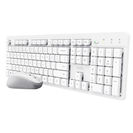Trust Ody II tastiera Mouse incluso Casa ufficio RF Wireless QWERTY Inglese US Bianco