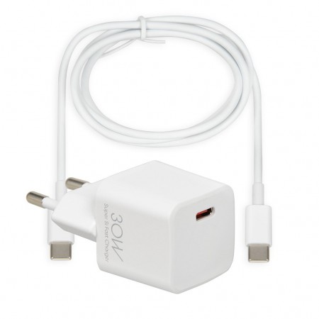 Wall charger I-BOX C-38 PD30W, white