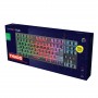 Trust GXT 833 Thado teclado Jogos USB Holandês Preto, Prateado