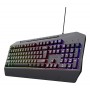 Trust GXT 836 Evocx teclado Jogos USB QWERTY Inglês (Estados Unidos) Preto