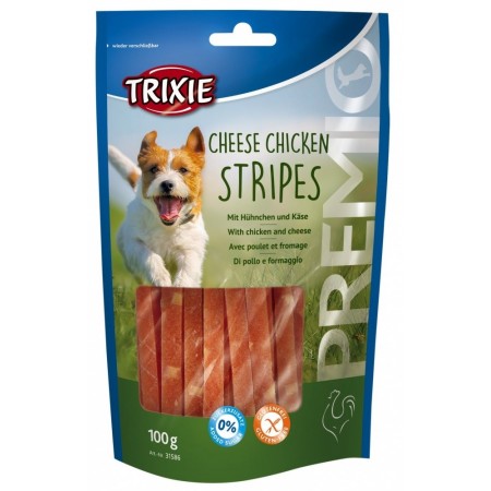 TRIXIE Premio Stripes Cheese Chicken Stripes- Dog treat - 100g