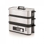 WMF KITCHENminis 0415090011 máquina de cozinha a vapor 2 cesto(s) Balcão 900 W Preto, Aço inoxidável