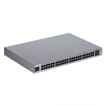 Ubiquiti UniFi USW-48-POE network switch Managed L2 Gigabit Ethernet (10/100/1000) Power over Ethernet (PoE) 1U Stainless steel