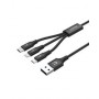 UNITEK C14049BK USB cable 1.2 m USB 2.0 USB C Micro-USB B/Lightning Black