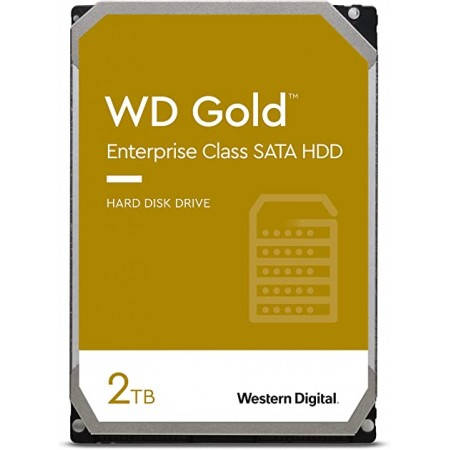 Western Digital Gold internal hard drive 2 TB 7200 RPM 128 MB 3.5" Serial ATA III