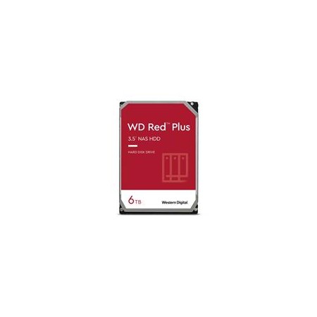 Western Digital Red Plus WD60EFPX internal hard drive 6 TB 5400 RPM 256 MB 3.5" Serial ATA III