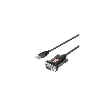 UNITEK Y-105 serial cable Black 1.5 m USB Type-A DB-9