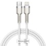 USB-C cable to Lightning Baseus Cafule, White, Power Delivery, 20W, 1m (white)