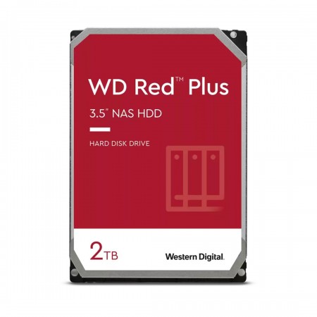 Western Digital Red Plus WD20EFPX internal hard drive 2 TB 5400 RPM 64 MB 3.5" Serial ATA