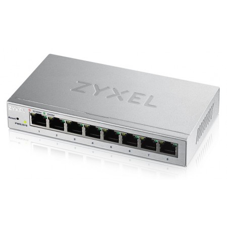 Zyxel GS1200-8 Gerido Gigabit Ethernet (10 100 1000) Prateado