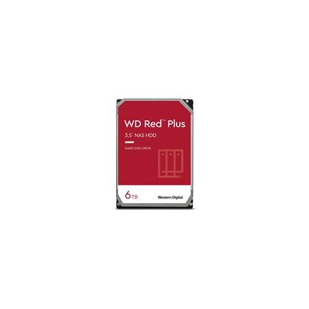 Western Digital Red Plus internal hard drive 6 TB 5400 RPM 256 MB 3.5" Serial ATA III