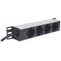 Intellinet 714020 PDU 4 tomada(s) CA 1U Cinzento