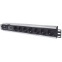 Intellinet 714006 PDU 7 tomada(s) CA 1.5U Preto