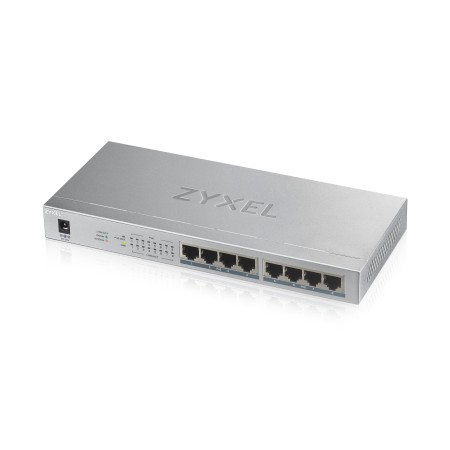 Zyxel GS1008HP Não-gerido Gigabit Ethernet (10 100 1000) Power over Ethernet (PoE) Cinzento