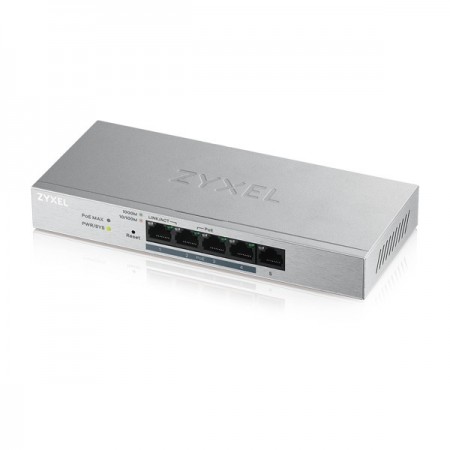 Zyxel GS1200-5HP v2 Gerido Gigabit Ethernet (10 100 1000) Power over Ethernet (PoE) Cinzento