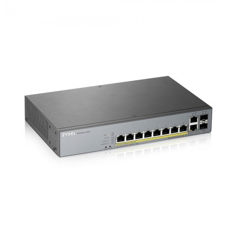 Zyxel GS1350-12HP-EU0101F switch de rede Gerido L2 Gigabit Ethernet (10 100 1000) Power over Ethernet (PoE) Cinzento