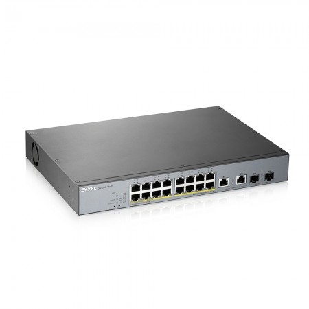 Zyxel GS1350-18HP-EU0101F switch de rede Gerido L2 Gigabit Ethernet (10 100 1000) Power over Ethernet (PoE) Cinzento