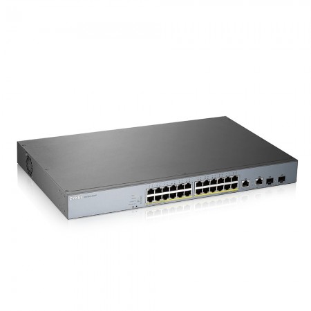 Zyxel GS1350-26HP-EU0101F switch de rede Gerido L2 Gigabit Ethernet (10 100 1000) Power over Ethernet (PoE) Cinzento