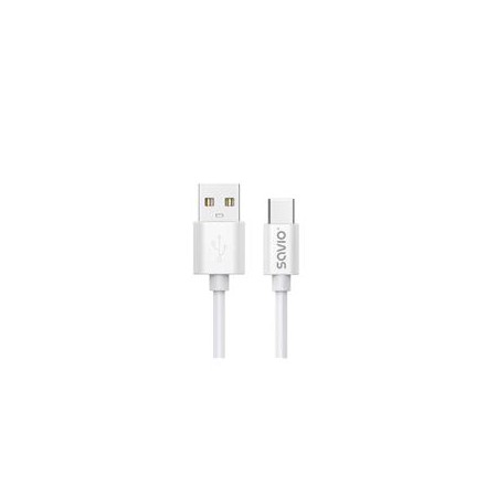 USB cable 2 m USB 2.0, USB A - USB C White SAVIO CL-168