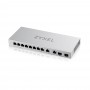 Zyxel XGS1010-12-ZZ0102F switch de rede Não-gerido Gigabit Ethernet (10 100 1000) Cinzento