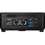 MSI Cubi N ADL-002EU Intel® N N100 4 GB DDR4-SDRAM 128 GB SSD Windows 11 Pro Mini PC Preto