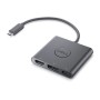 DELL DBQAUANBC070 base & duplicador de portas Com fios USB 3.2 Gen 2 (3.1 Gen 2) Type-C Preto