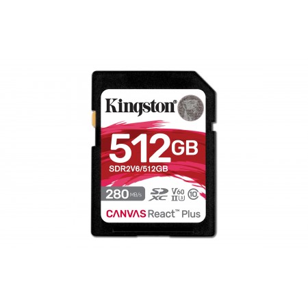 Kingston Technology Canvas React Plus 512 GB SDXC UHS-II Classe 10