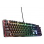 Trust GXT 871 Zora teclado Jogos USB QWERTY Inglês (Estados Unidos) Preto