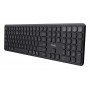 Trust Vaiya teclado Universal USB + RF Wireless + Bluetooth Inglês (Estados Unidos) Preto