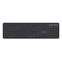 Trust Vaiya teclado Universal USB + RF Wireless + Bluetooth Inglês (Estados Unidos) Preto