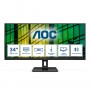 AOC U34E2M monitor de ecrã 86,4 cm (34") 3440 x 1440 pixels Wide Quad HD Preto