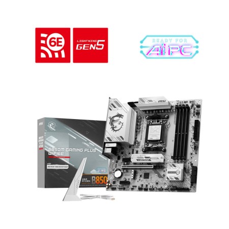 MSI B850M GAMING PLUS WIFI6E AMD B850 Ranhura AM5 micro ATX