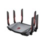 MSI RADIX AXE6600 WIFI 6E TRI-BAND router wireless Gigabit Ethernet Dual-band (2.4 GHz 5 GHz) Nero, Rosso