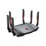 MSI RADIX AXE6600 WIFI 6E TRI-BAND router wireless Gigabit Ethernet Dual-band (2.4 GHz 5 GHz) Nero, Rosso