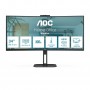 AOC V5 CU34V5C BK LED display 86,4 cm (34") 3440 x 1440 pixels Wide Quad HD Preto