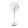 Ventilador de pedestal, 16 polegadas, 7 pás, 3 velocidades, branco